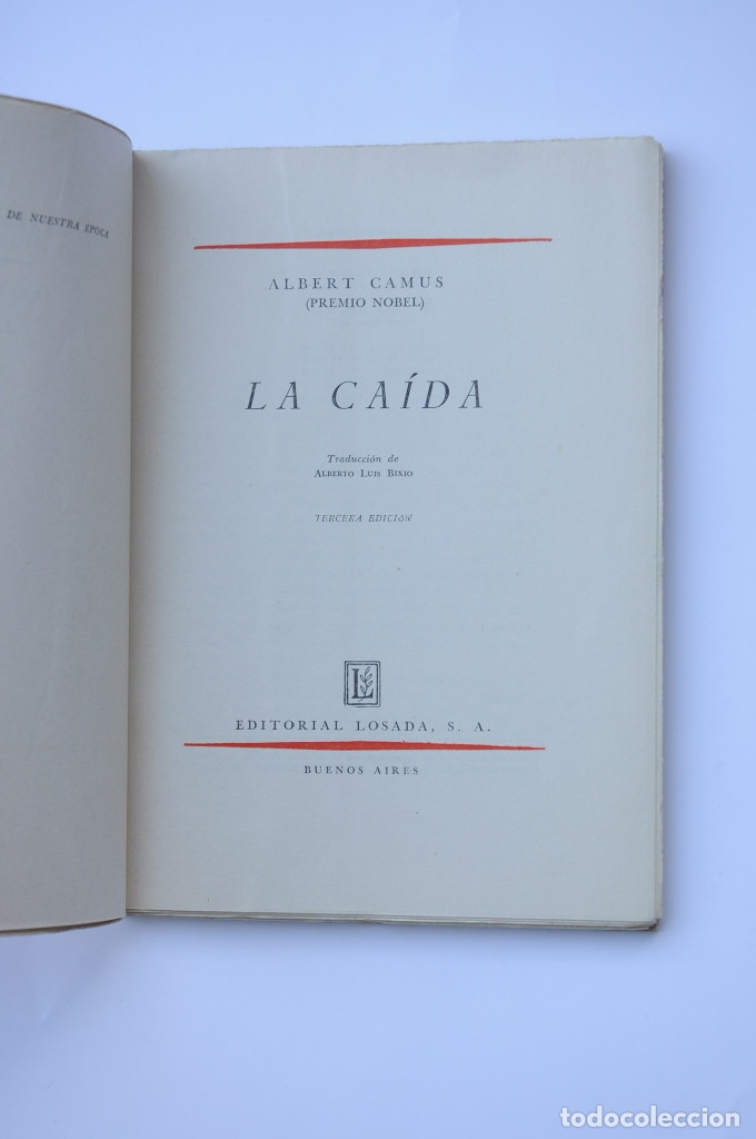 Libros: La ca&iacute;da - CAMUS, Albert - Foto 2