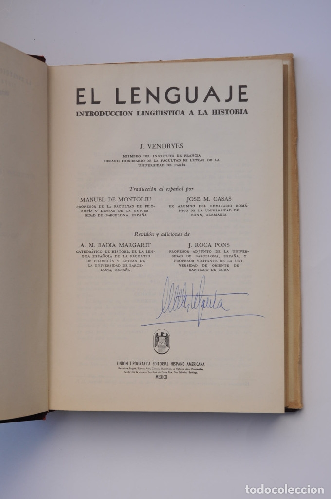 Libros: El lenguaje. Introducci&oacute;n ling&uuml;istica a la historia - VENDRYES, J. - Foto 3