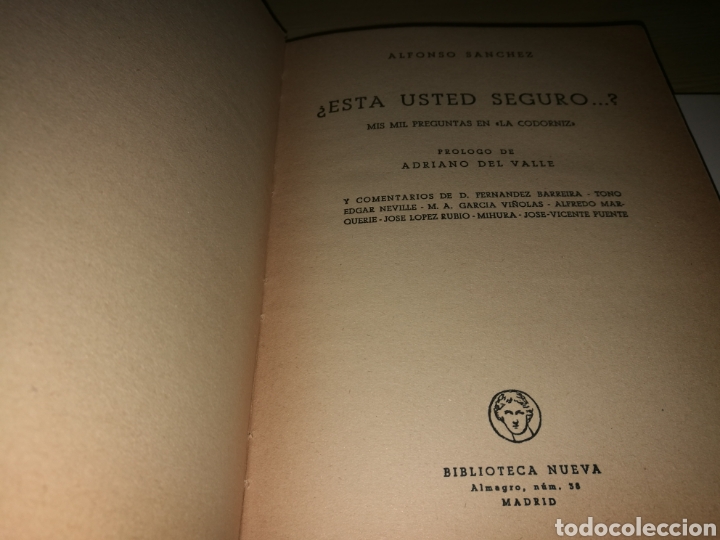 Libros: Libro Mis mil preguntas en La Codorniz. Alfonso S&aacute;nchez - Foto 3