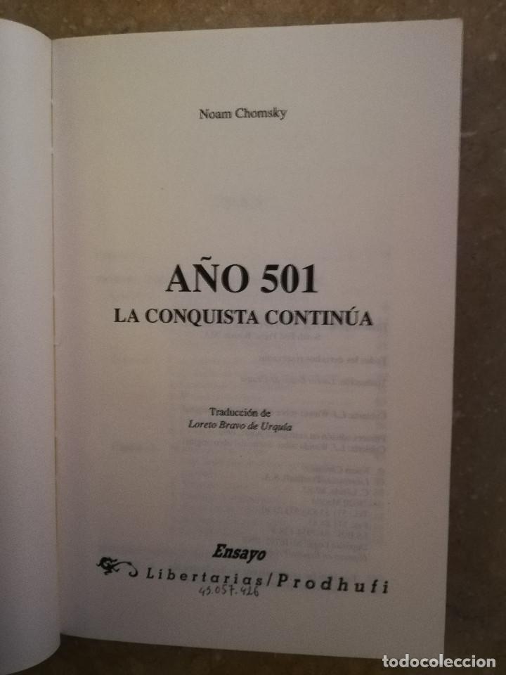 Libros: A&Ntilde;O 501. LA CONQUISTA CONTINUA (NOAM CHOMSKY) - Foto 2
