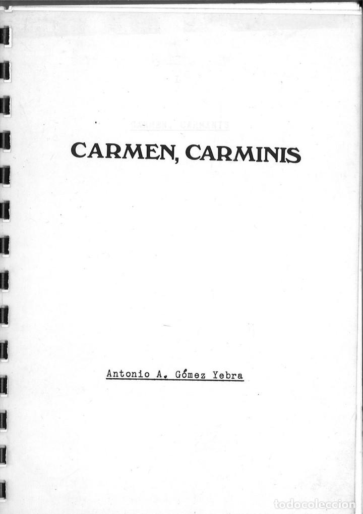 Libros: CARMEN, CARMINIS. Antonio A. G&oacute;mez Yebra - Foto 1