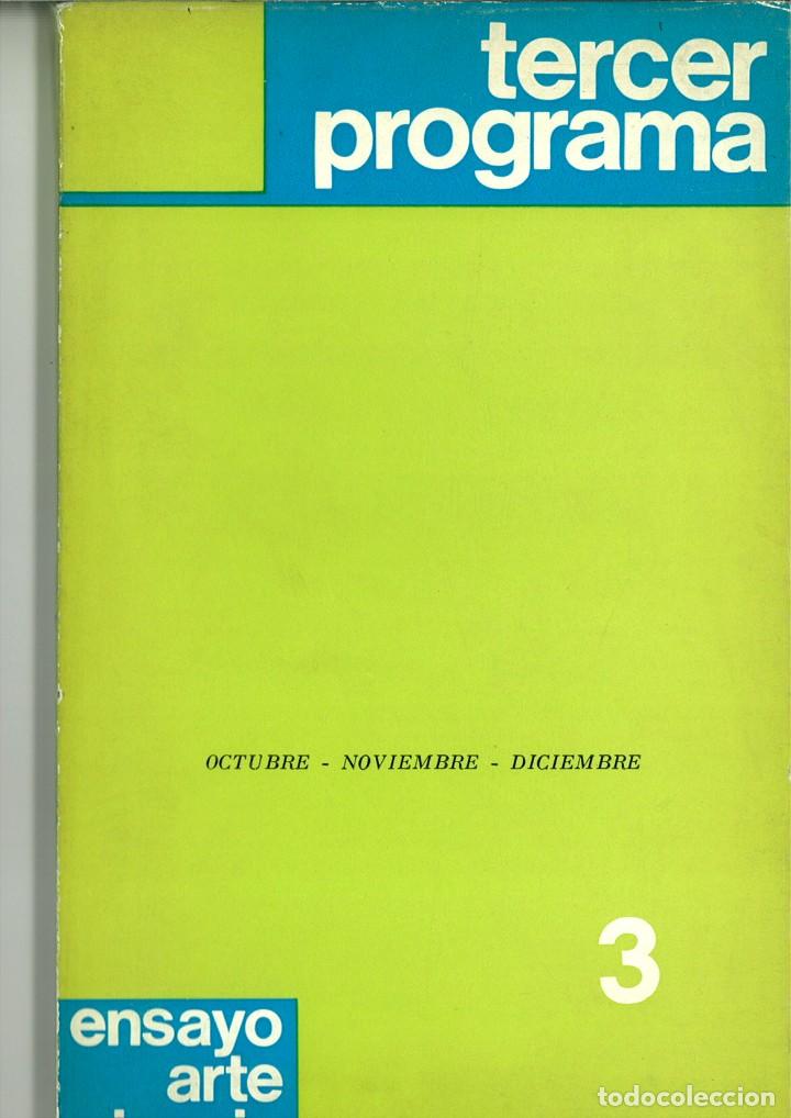 Libros: TERCER PROGRAMA. ENSAYO. ARTE. CIENCIA. N&Uacute;M. 1, 2 Y 3. - Foto 3