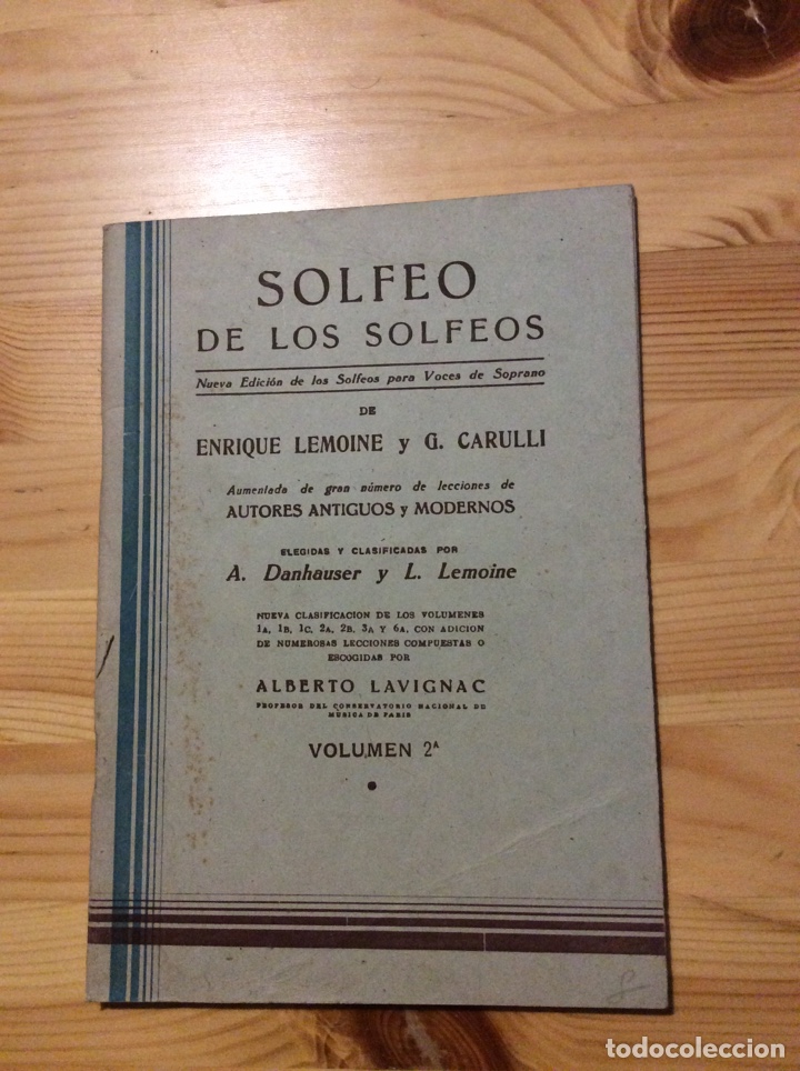 Libros: Solfeo de los solfeos Lemoine Carulli volumen 2a - Foto 1