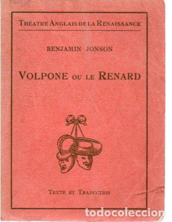 Libros: JONSON, Benjamin. - VOLPONE OU LE RENARD. - Foto 1