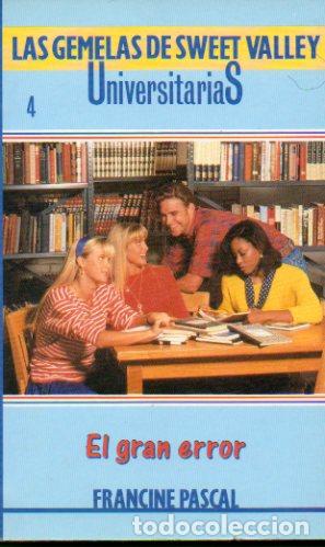 Libros: EL GRAN ERROR. Sobre los personajes creados por Francine Pascal. - Foto 1