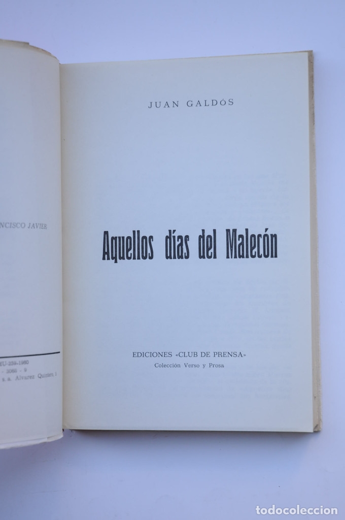 Libros: Aquellos d&iacute;as del Malec&oacute;n - GALD&Oacute;S, Juan - Foto 2