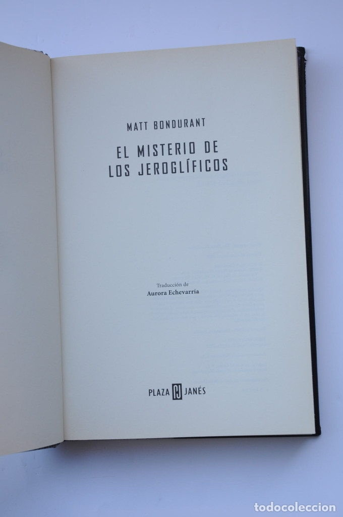 Libros: El misterio de los jerogl&iacute;ficos - BONDURAT, Matt - Foto 3