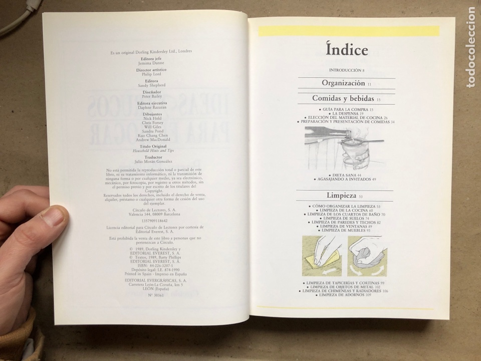 Libros: IDEAS Y TRUCOS PARA EL HOGAR. BARTY & PHILLIPS. C&Iacute;RCULO DE LECTORES 1989. - Foto 3