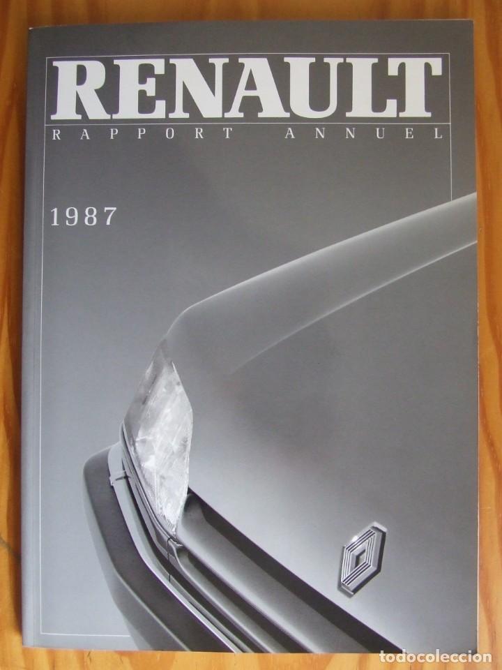 Libros: INFORME ANUAL RENAULT 1987 (EN FRANC&Eacute;S) - AUTOM&Oacute;VIL - Foto 1