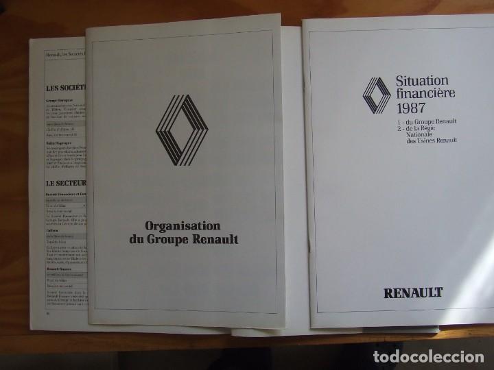 Libros: INFORME ANUAL RENAULT 1987 (EN FRANC&Eacute;S) - AUTOM&Oacute;VIL - Foto 4