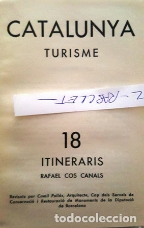 Libros: LIBRO  CATALUNYA 18 TURISME ITINERARIS  - 1963 - - Foto 2