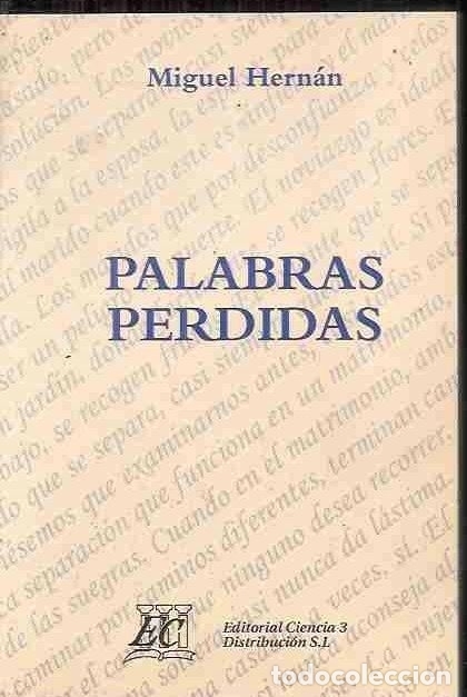 Libros: PALABRAS PERDIDAS - HERNAN, MIGUEL - Foto 2
