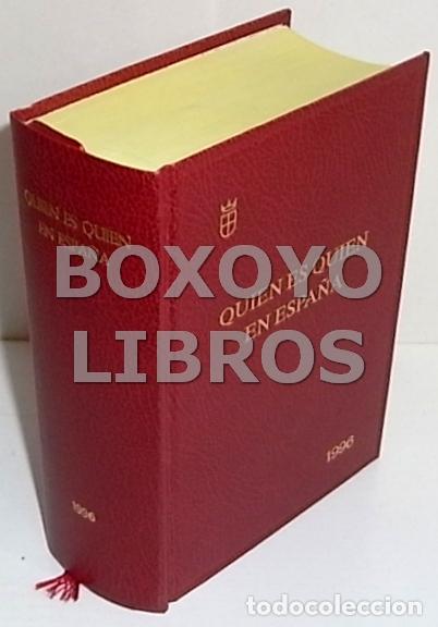 Libros: Qui&eacute;n es qui&eacute;n en Espa&ntilde;a. Edici&oacute;n 1996 - Foto 1