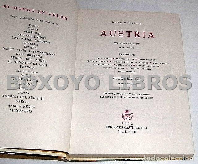 Libros: OGRIZEK, Dore. Austria. Introducci&oacute;n de Jean Mistler - Foto 2