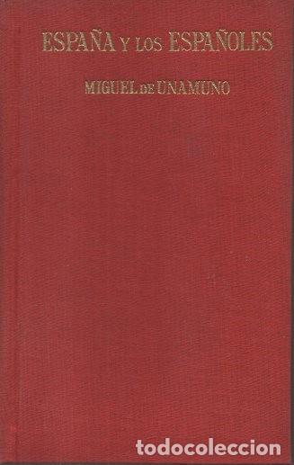 Libros: ESPA&Ntilde;A Y LOS ESPA&Ntilde;OLES. - UNAMUNO, Miguel de. - Foto 1