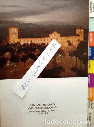 Libros: LIBRO ANUARIO DEL CURSO 1970 - 71 - UNIVERSIDAD DE BARCELONA - Foto 2