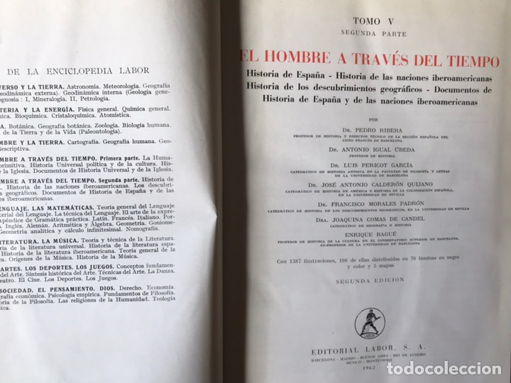 Libros: El hombre a trav&eacute;s del tiempo. Dos tomos. Labor - Foto 3