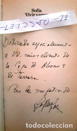 Libros: LIBRO - VIVIR Y AMAR - SOFIA LOREN RELATA SU PROP&Igrave;A - A.E.HOTCHNER - A&Ntilde;O 1980 - - Foto 2