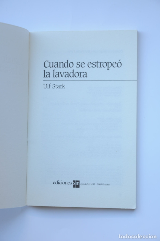 Libros: Cuando se estrope&oacute; la lavadora - STARK, Ulf - Foto 2
