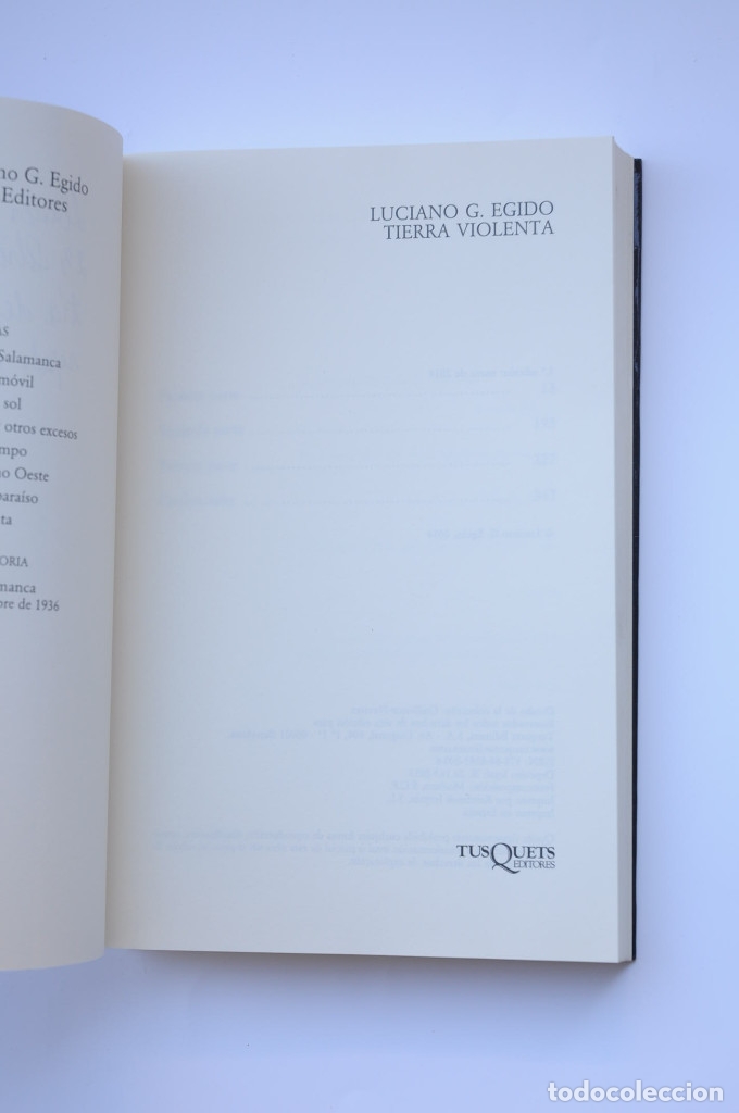 Libros: Tierra violenta - EGIDO, Luciano G. - Foto 2