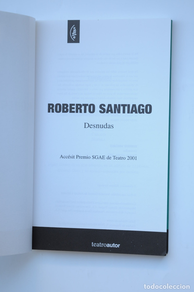 Libros: Desnudas - SANTIAGO, Roberto - Foto 2