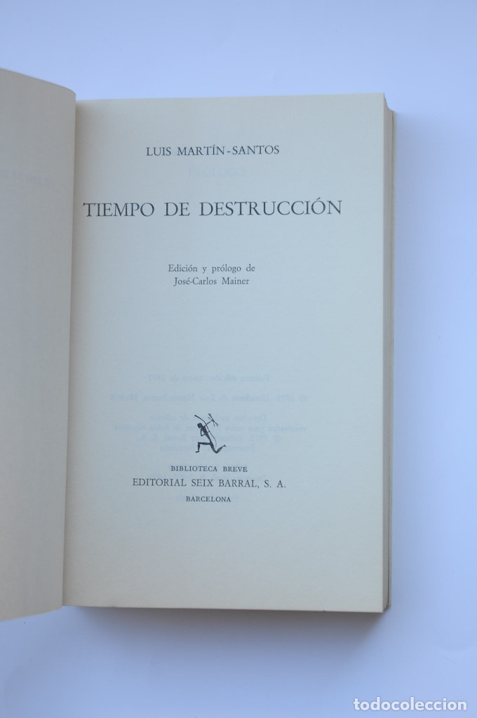 Libros: Tiempo de destrucci&oacute;n - MART&Iacute;N - SANTOS, Luis - Foto 2