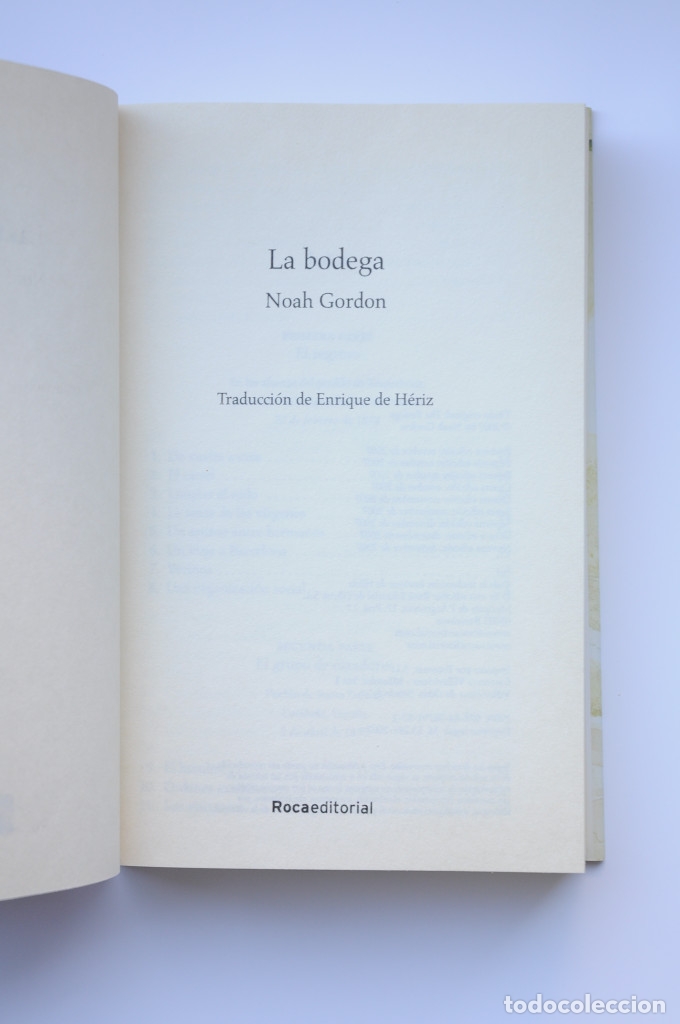 Libros: La bodega - GORDON, Noah - Foto 3