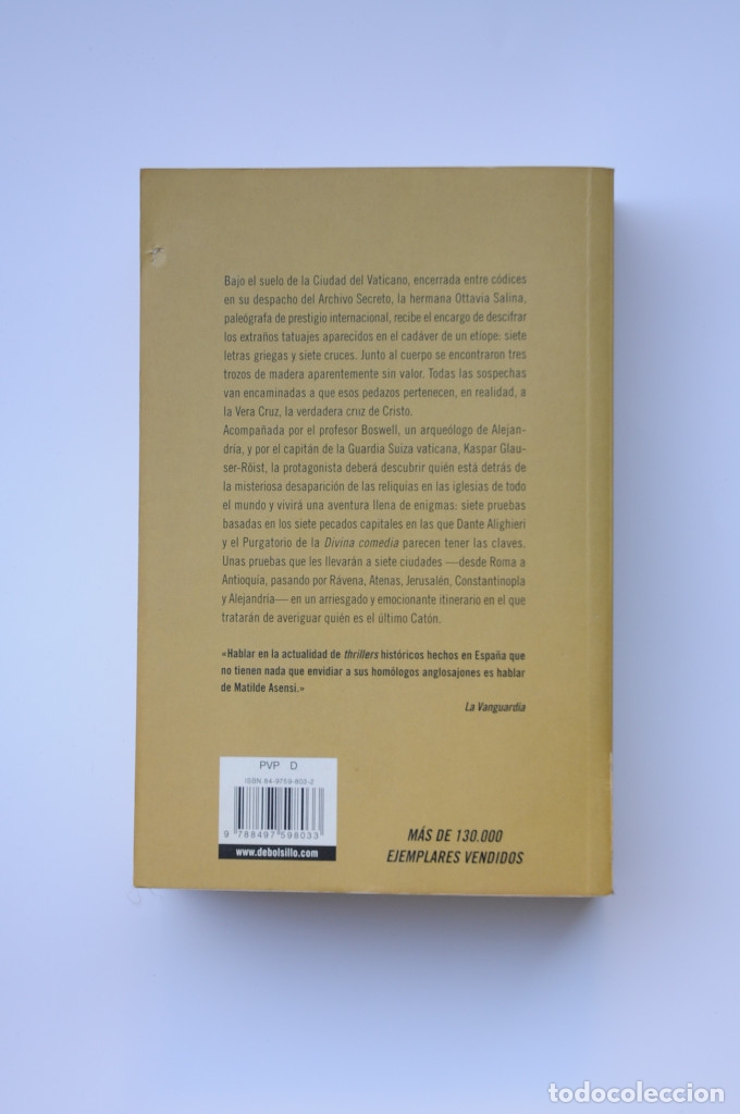 Libros: El &uacute;ltimo Cat&oacute;n - ASENSI, Matilde - Foto 3