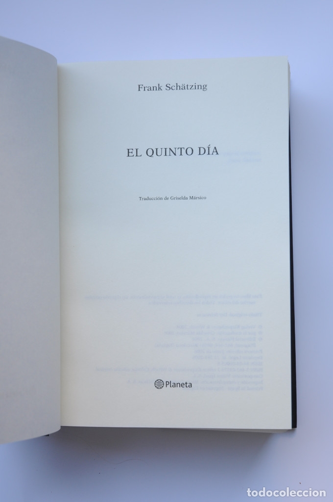 Libros: El quinto d&iacute;a - SCH&Auml;TZING, Frank - Foto 3