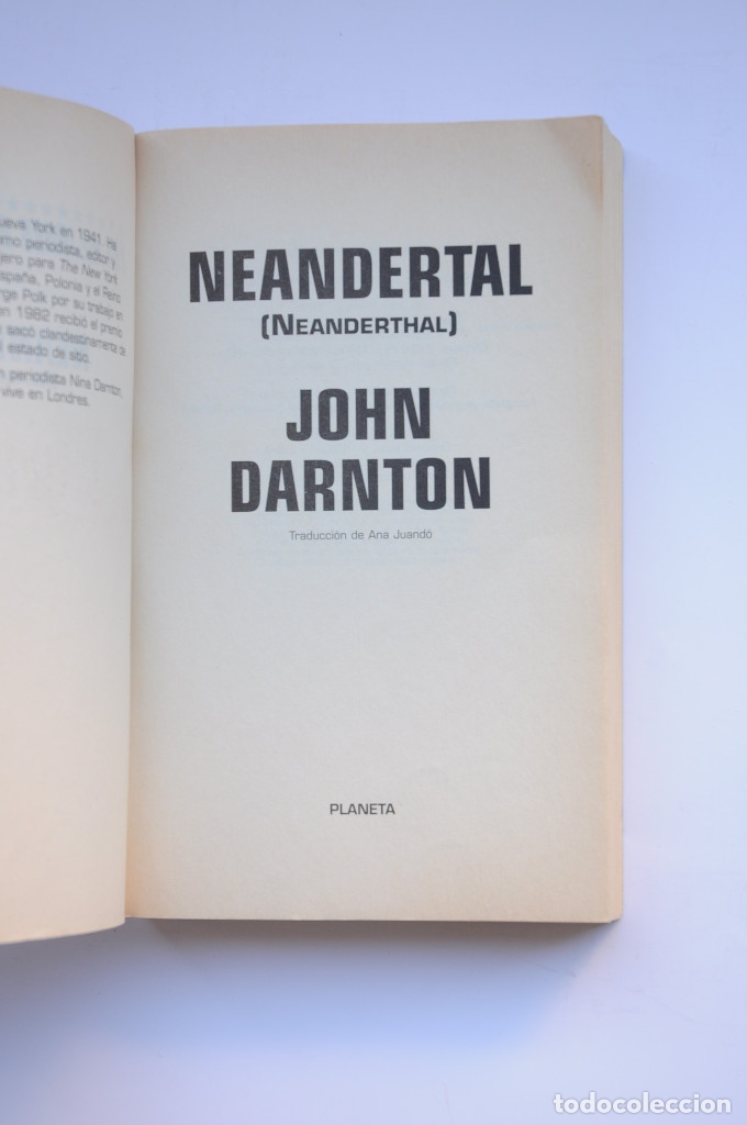 Libros: Neandertal - DARNTON, John - Foto 2