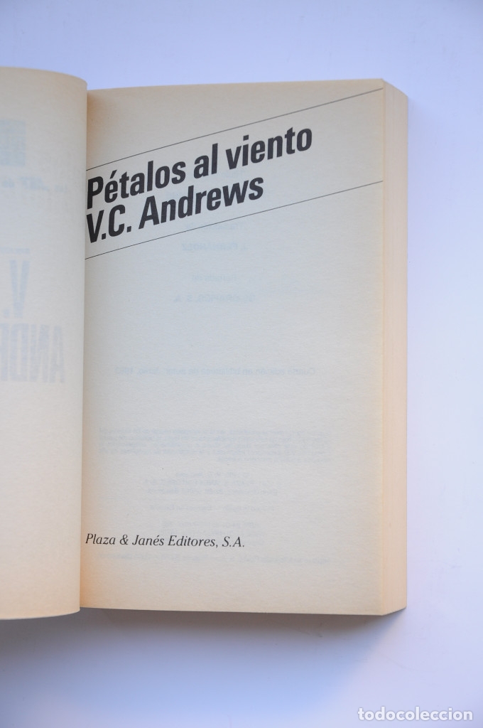 Libros: P&eacute;talos al viento - ANDREWS, V. C. - Foto 2