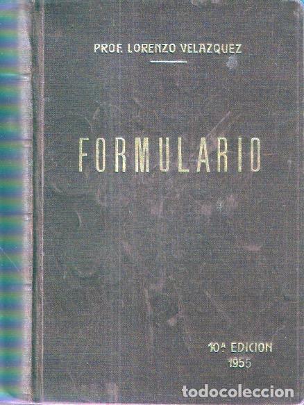 Libros: Formulario con sus fundamentos de Terap&eacute;utica Cilinica - Vel&aacute;zquez, Lorenzo
