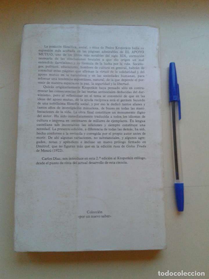 Libros: EL APOYO MUTUO. UN FACTOR DE LA EVOLUCION. Kropotkin - Foto 2