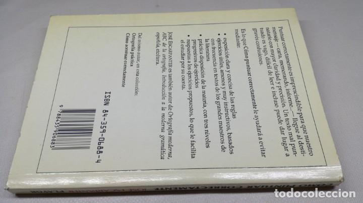 Libros: COMO PUNTUAR CORRECTAMENTE - JOSE ESCARPANTER - ORTOGRAFIA GRAMATICA - EDITORIAL PLAYOR - Foto 2