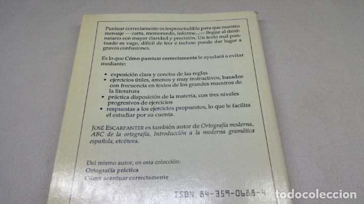 Libros: COMO PUNTUAR CORRECTAMENTE - JOSE ESCARPANTER - ORTOGRAFIA GRAMATICA - EDITORIAL PLAYOR - Foto 8