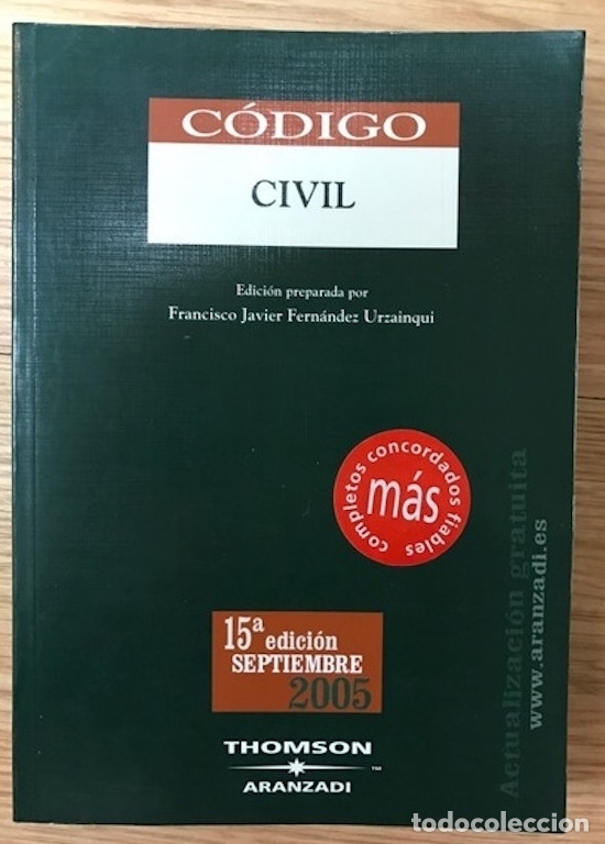 Libros: CODIGO CIVIL. (Colecci&oacute;n C&oacute;digos B&aacute;sicos) - FERNANDEZ URZAINQUI, Francisco Javier - Foto 1
