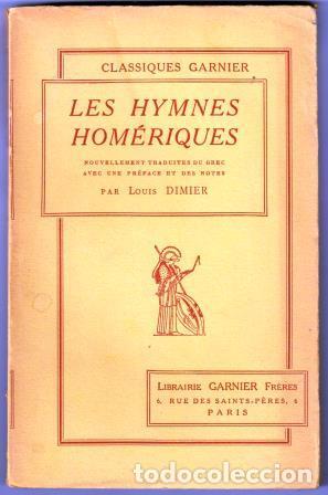 Libros: LES HYMNES HOM&Eacute;RIQUES - HOMERUS - Foto 1
