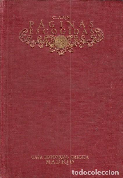 Libros: P&Aacute;GINAS ESCOGIDAS - LEOPOLDO ALAS (CLARIN) - Foto 1