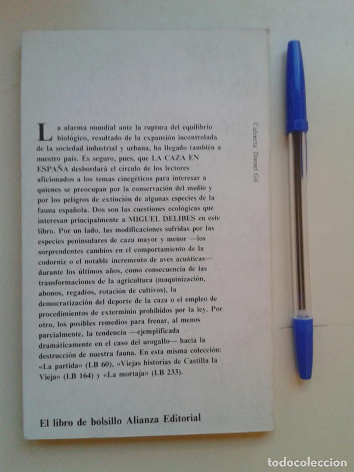 Libros: LA CAZA EN ESPA&Ntilde;A. MIGUEL DELIBES - Foto 3