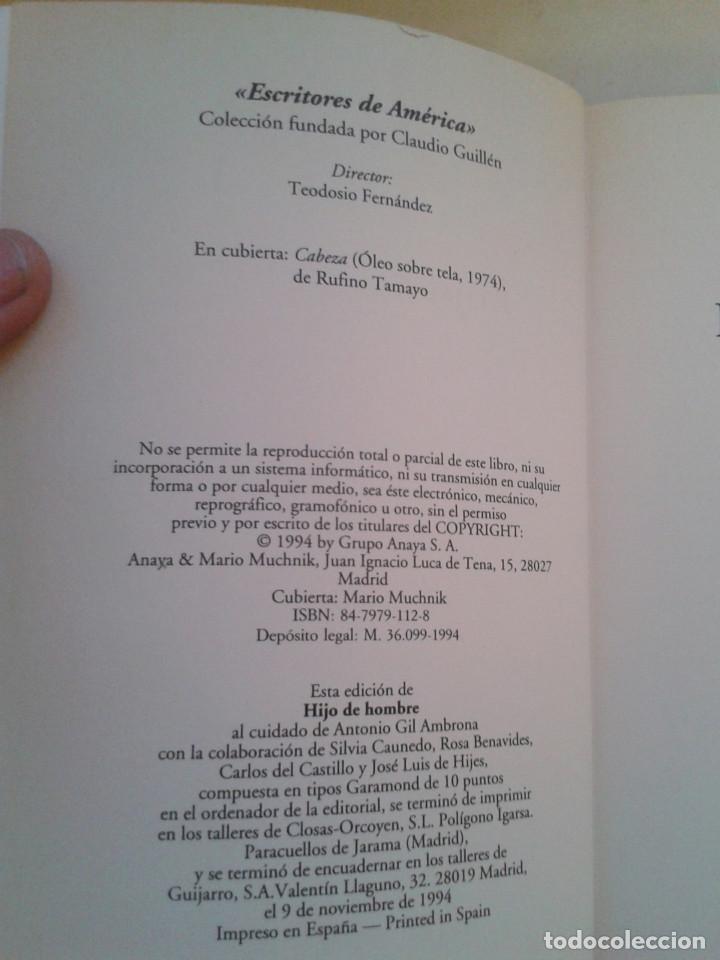 Libros: HIJO DE HOMBRE. AUGUSTO ROA BASTOS - Foto 4