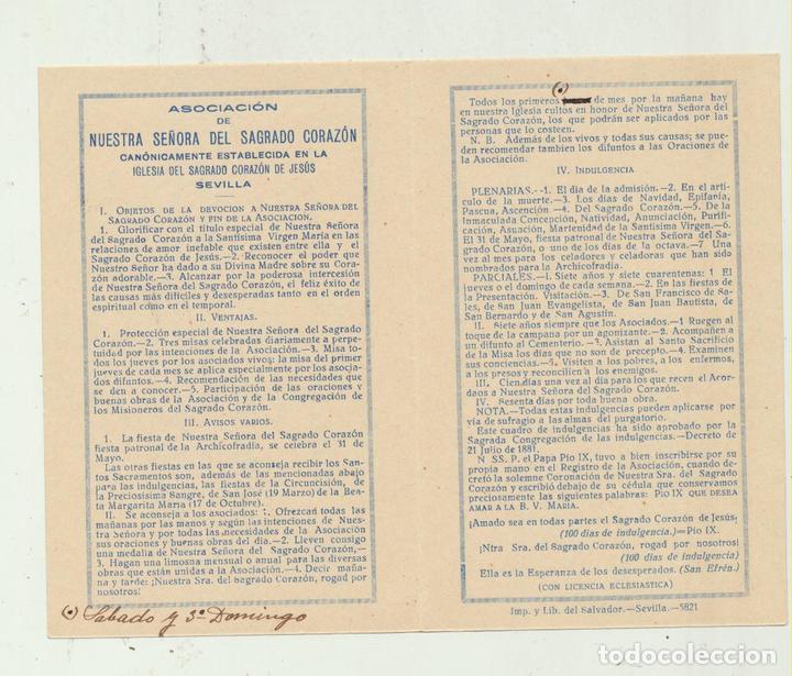 Libros: Carnet de la Asociaci&oacute;n de Nuestra Se&ntilde;ora del Sagrado Coraz&oacute;n. Sevilla 1928