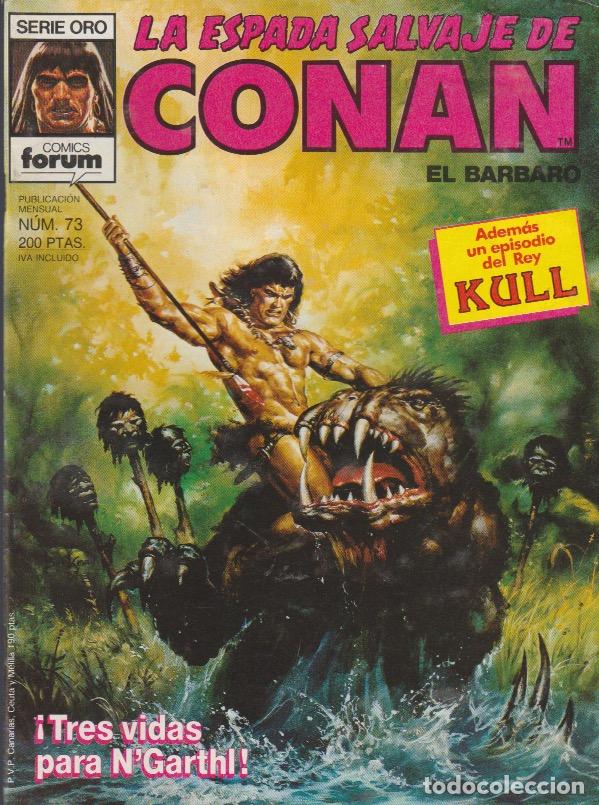 Libros: La Espada Salvaje de Conan. Forum 1982. N&ordm; 73 - Foto 1