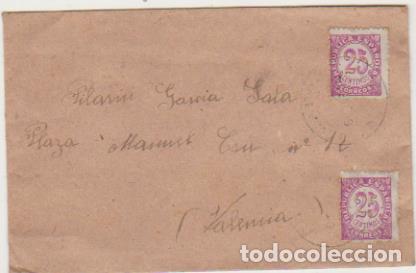 Libros: Carta de Montesa a Valencia de 1938? Franqueada con par de Edifil 749