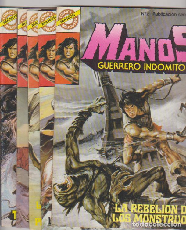 Libros: Manos. Bruguera. Lote de 5 n&uacute;meros: 2,3,4,5 y 6 - Foto 1