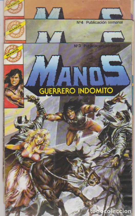 Libros: Manos. Bruguera. Lote de 3 n&uacute;meros: 3,4 y 6 - Foto 1
