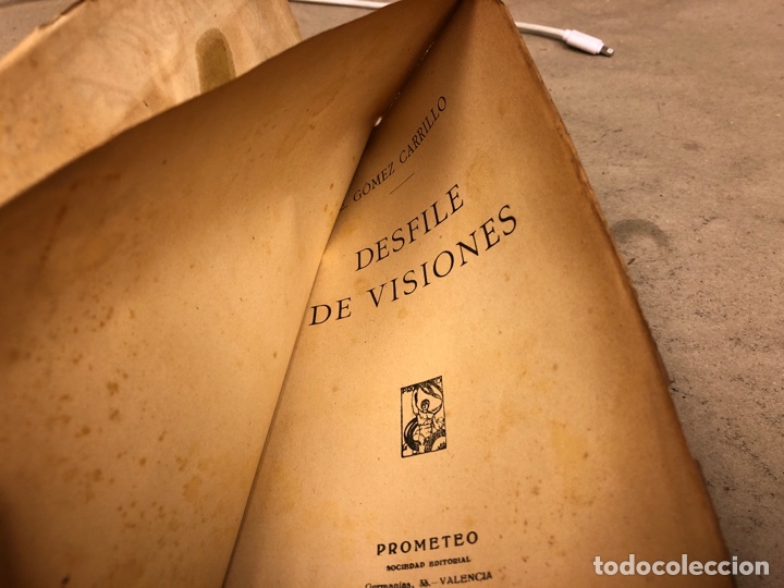 Libros: DESFILE DE VISIONES. E. G&Oacute;MEZ CARRILLO. 219 P&Aacute;GINAS. - Foto 2
