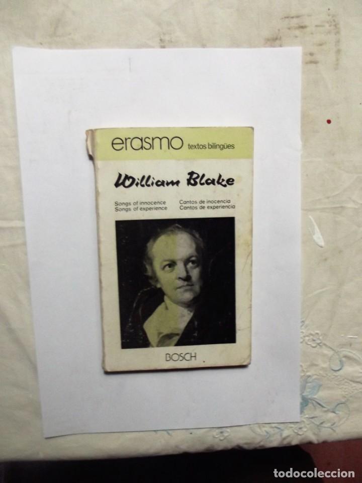 Libros: CANTOS DE INOCENCIA CANTOS DE ESPERANZA DE WILLIAM BLAKE TEXTOS BILINGUES - Foto 1