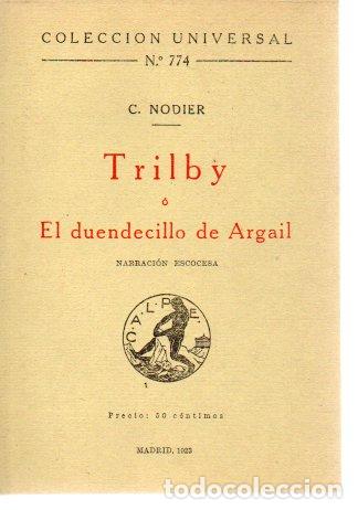 Libros: TRILBY O EL DUENDECILLO DE ARGAIL. - NODIER, C. - Foto 1