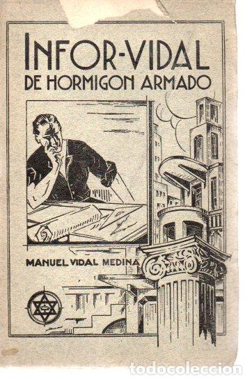 Libros: INFOR-VIDAL DE HORMIGON ARMADO - VIDAL MEDINA, Manuel. - Foto 1