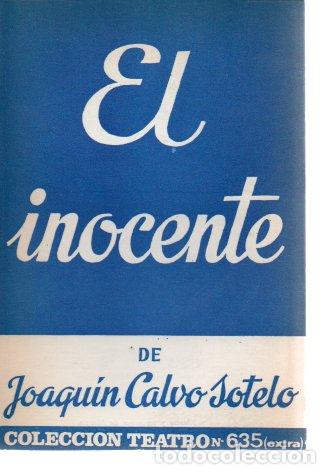 Libros: EL INOCENTE. - CALVO SOTELO, Joaqu&iacute;n. - Foto 1